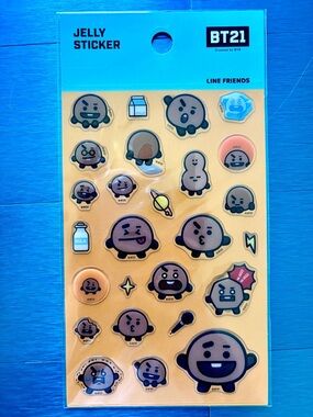 BT21 Shooky Jelly Sticker Sheet